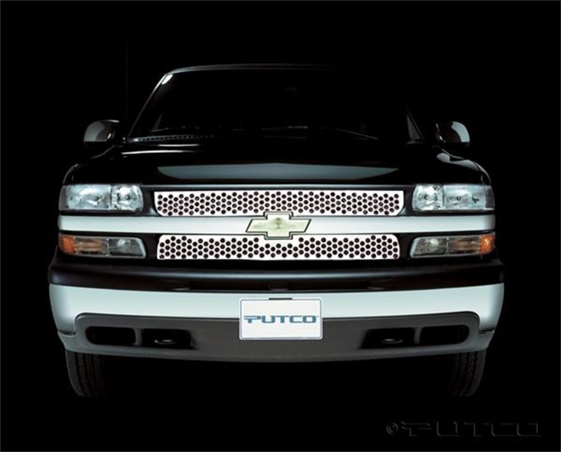 Putco 99-00 Chevrolet Silverado LD Punch Stainless Steel Grilles - 84101