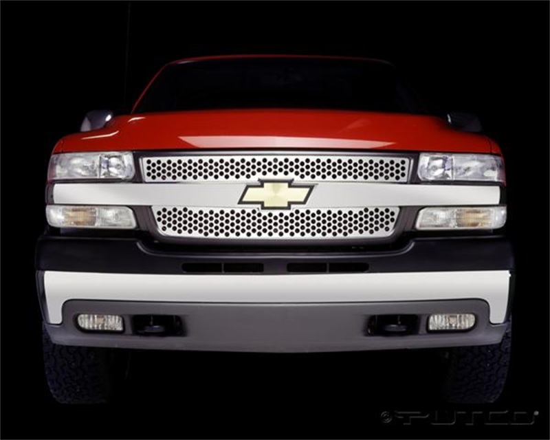 Putco 01-02 Chevrolet Silverado HD Punch Stainless Steel Grilles - 84107