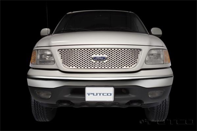 Putco 97-98 Ford F-150 (Honeycomb Grille) Punch Stainless Steel Grilles - 84130