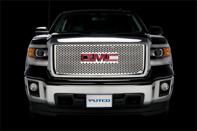 Putco 14-15 GMC Sierra LD - All Terrain Model Only Punch Stainless Steel Grilles - 84184