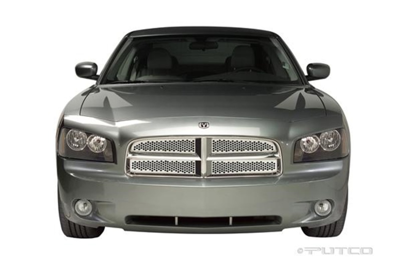 Putco 06-10 Dodge Charger (Honeycomb Style) - Main Grille Punch Stainless Steel Grilles - 84332