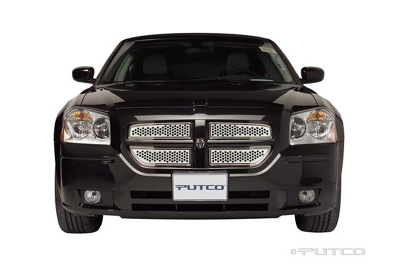 Putco 06-07 Dodge Magnum Main Grille Punch Stainless Steel Grilles - 84334
