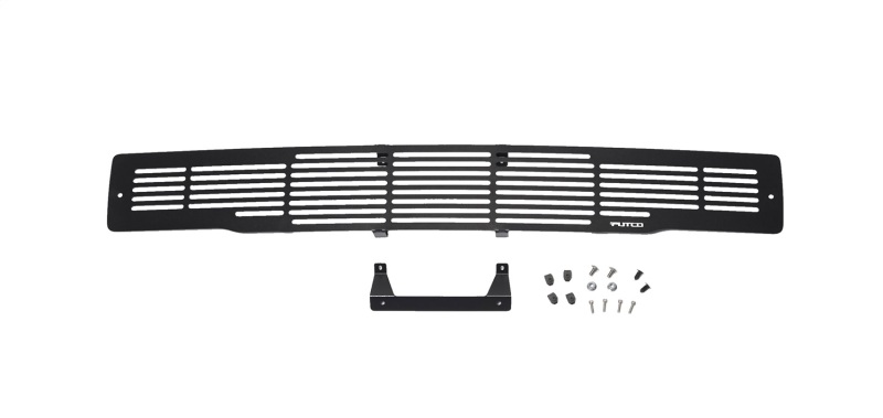 Putco 15-17 Ford F-150 - Stainless Steel Black Bar Design Bumper Grille Inserts - 87160