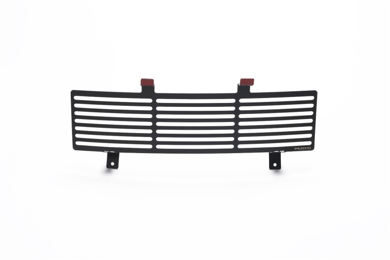 Putco 11-16 Ford SuperDuty - Stainless Steel Black Bar Design Bumper Grille Inserts - 87165