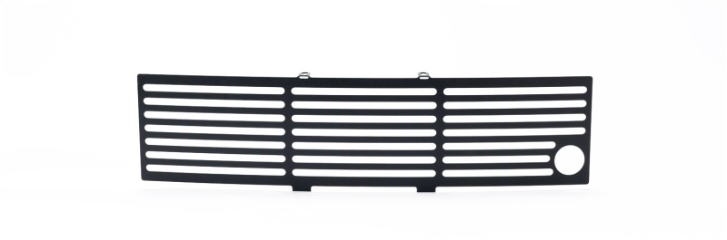 Putco 11-14 Ford F-150 - EcoBoost Bumper Grille Inserts - SS - Black Bar w/ Heater Plug Opening - 87182FP