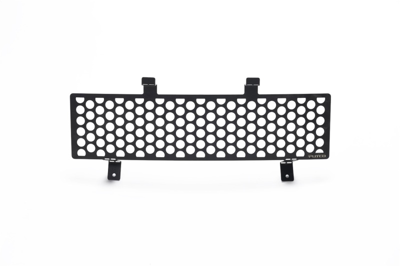 Putco 11-16 Ford SuperDuty - Stainless Steel Black Punch Design Bumper Grille Inserts - 88165