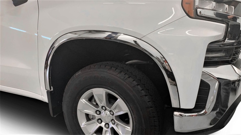 Putco 19-20 GMC Sierra 1500 w/ Factory Fender Flares Stainless Steel Fender Trim - 97126