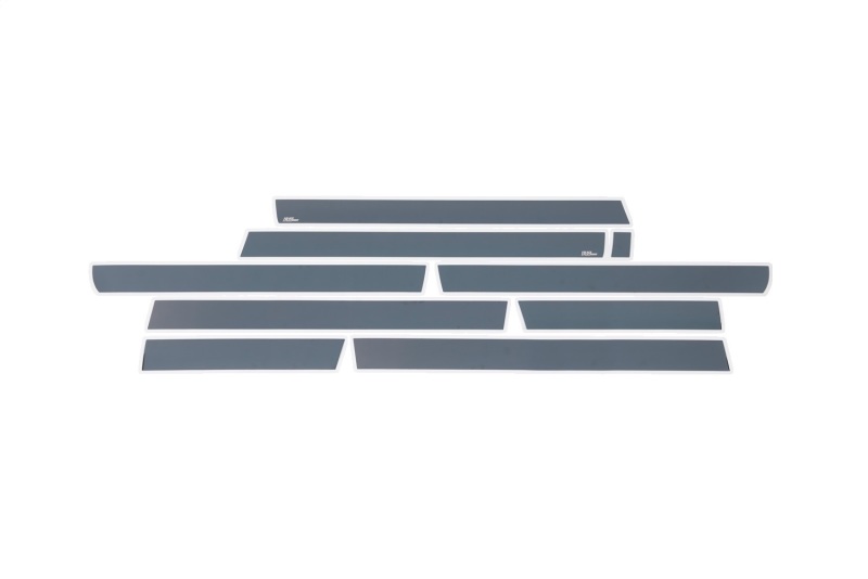 Putco 15-19 Chevy Silverado HD - Crew Cab 8ft Long Box (10pcs) Black Platinum Rocker Panels - 9751222BP