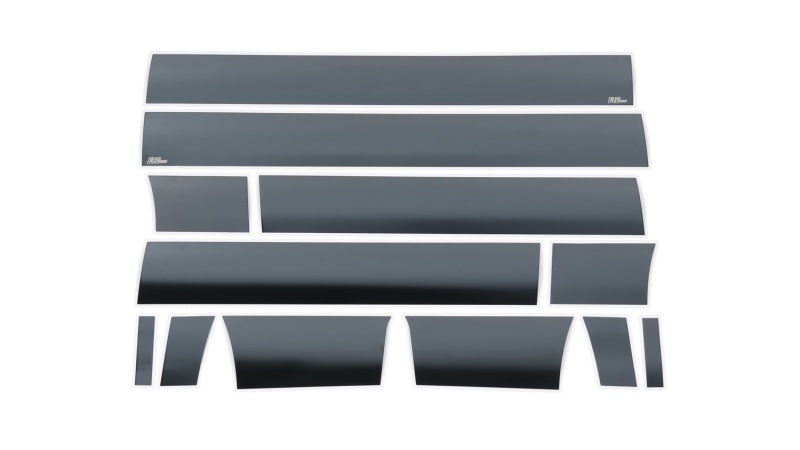 Putco 09-14 Ford F-150 Super Crew 5.5 (w/ Flares) 7in Wide - (12pcs) Black Platinum Rocker Panels - 9751426BP