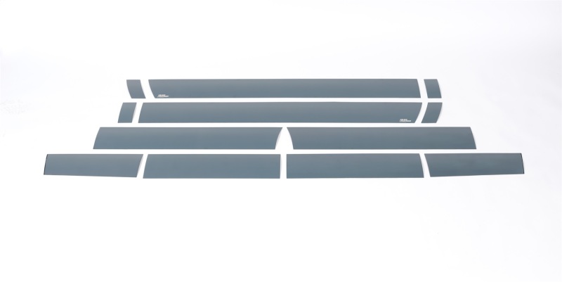 Putco 11-16 Ford SuperDuty - Super Cab 8ft (12pcs - 6.25in Wide) Black Platinum Rocker Panels - 9751453BP