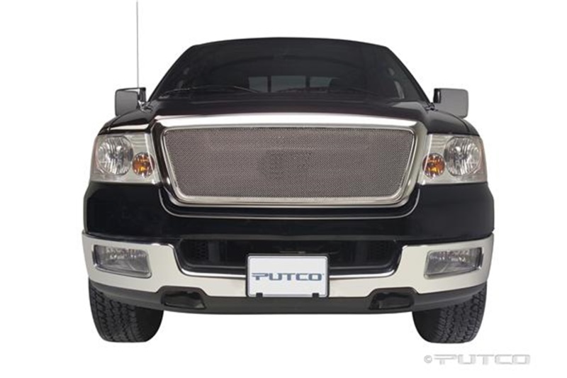 Putco 04-08 Ford F-150 LD Honeycomb (Excl Heritage)(Covering Logo) - Bolt on Liquid Mesh Grilles - 99142