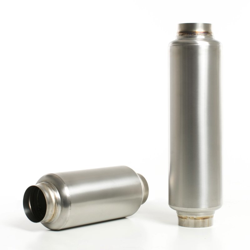 Ticon Industries 12in OAL 3.0in In/Out Ultralight Titanium Muffler - 116-07613-0000