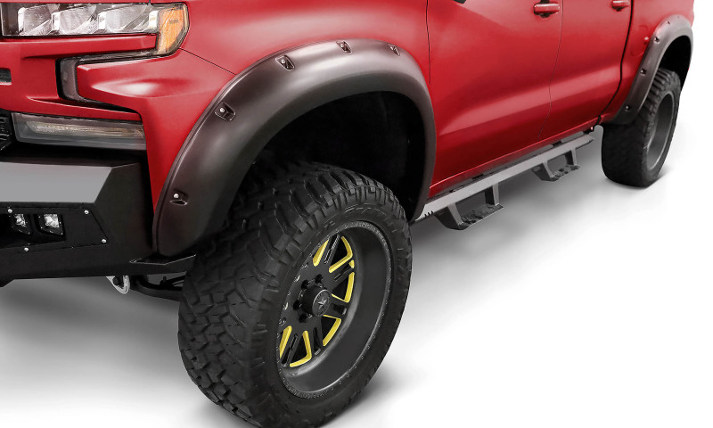 Stampede 2019 Chevy Silverado 1500 78.8/97.8in Bed Ruff Riderz Fender Flares 4pc Smooth - 8437-2