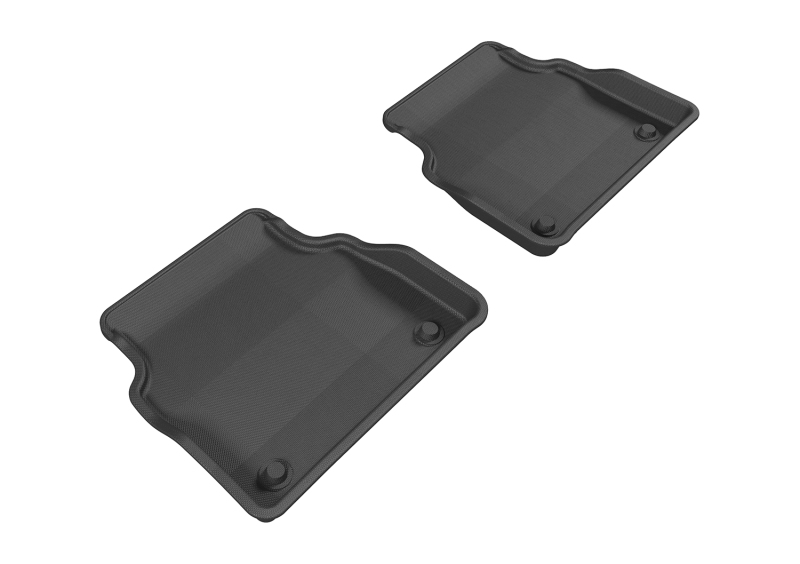 3D MAXpider 2011-2017 Audi A8 Kagu 2nd Row Floormats - Black - L1AD03121509