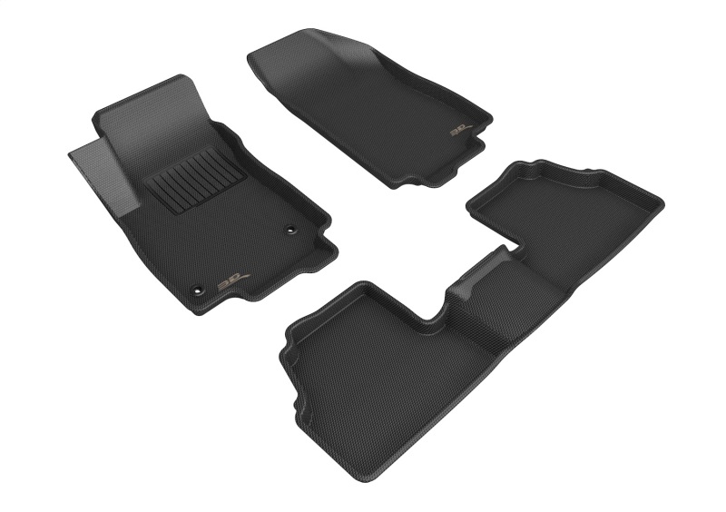 3D MAXpider 2013-2020 Buick Encore Kagu 1st & 2nd Row Floormats - Black - L1BC01601509