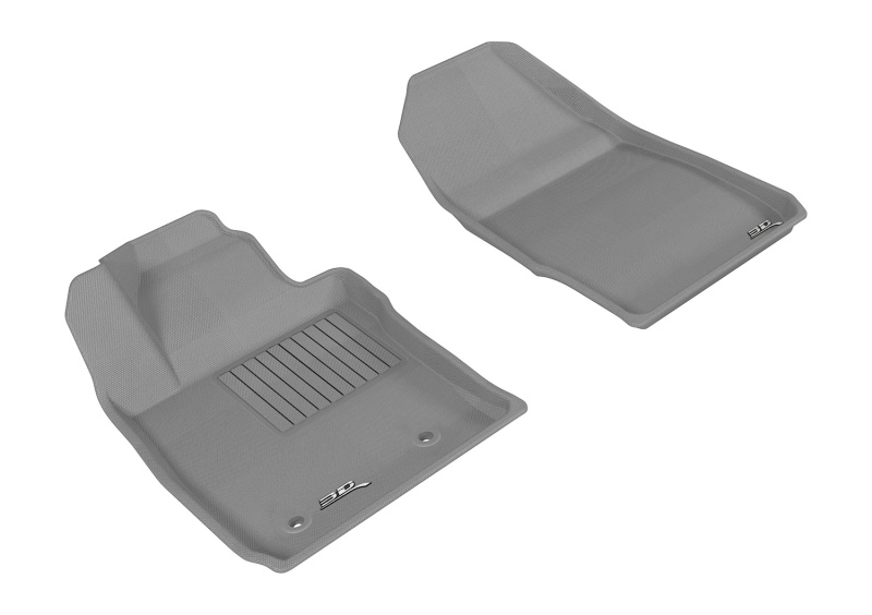 3D MAXpider 2011-2019 Ford Fiesta Kagu 1st Row Floormat - Gray - L1FR08011501