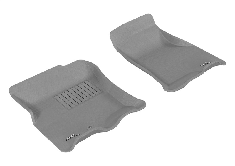 3D MAXpider 2007-2010 Ford/Lincoln Expedition/Navigator Kagu 1st Row Floormat - Gray - L1FR07611501