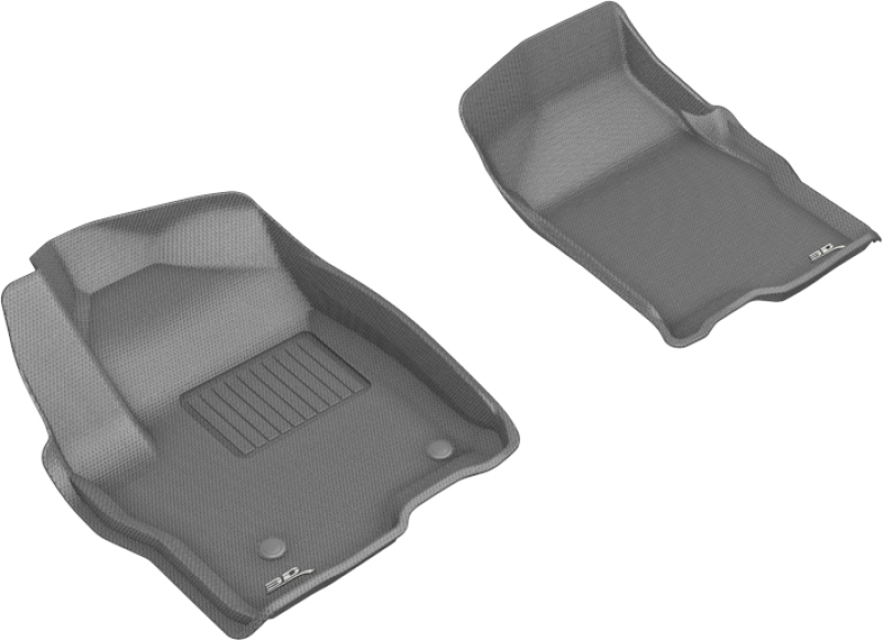 3D MAXpider 2019-2020 GMC/Chevrolet Sierra 1500/Silverado 1500 Kagu 1st Row Floormat - Gray - L1GM02511501