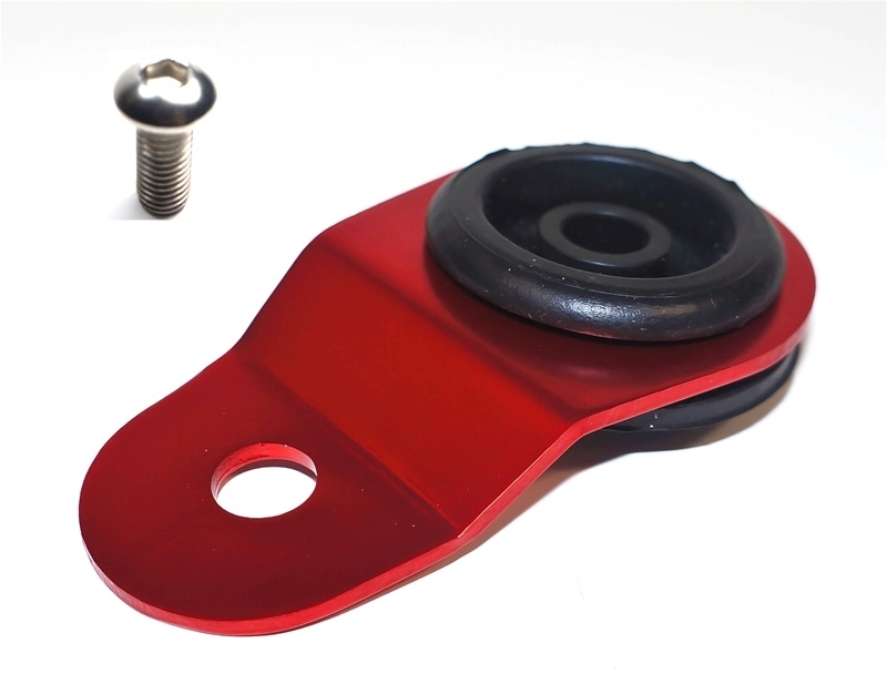 Torque Solution Radiator Mount w/ Insert (RED) : Mitsubishi Evolution 7/8/9 - TS-EV-008I