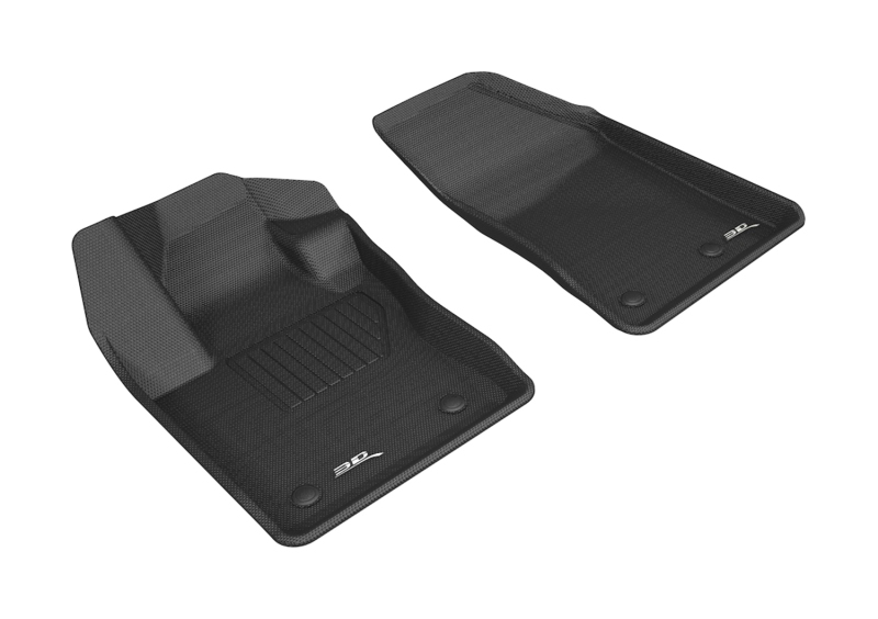 3D MAXpider 2017-2020 Jeep Compass Kagu 1st Row Floormat - Black - L1JP01611509