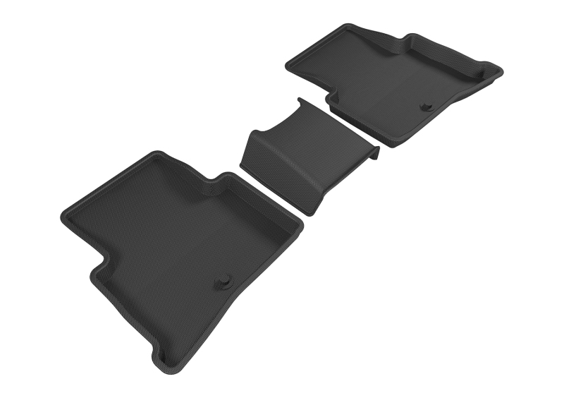 3D MAXpider 2017-2020 Kia Sportage Kagu 2nd Row Floormats - Black - L1KA04021509