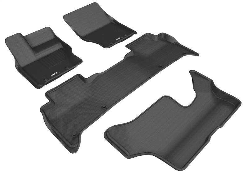 3D MAXpider 2017-2020 Land Rover Discovery Kagu 1st & 2nd & 3rd Row Floormats - Black - L1LR02401509