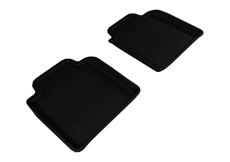 3D MAXpider 2007-2012 Lexus LS460L/LS600HL Kagu 2nd Row Floormats - Black - L1LX04021509