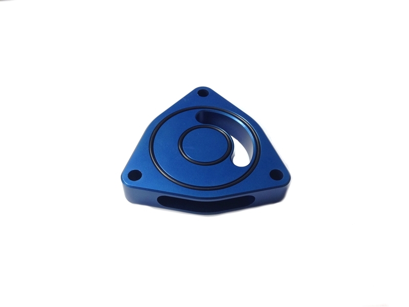 Torque Solution Blow Off BOV Sound Plate (Blue): Hyundai Sonata 2.0T - TS-GEN-002BU-1