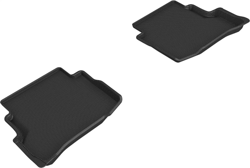3D MAXpider 20-21 Mazda CX-9 6-Seat without 2nd Row Console Kagu 2nd Row Floormats - Black - L1MZ07621509