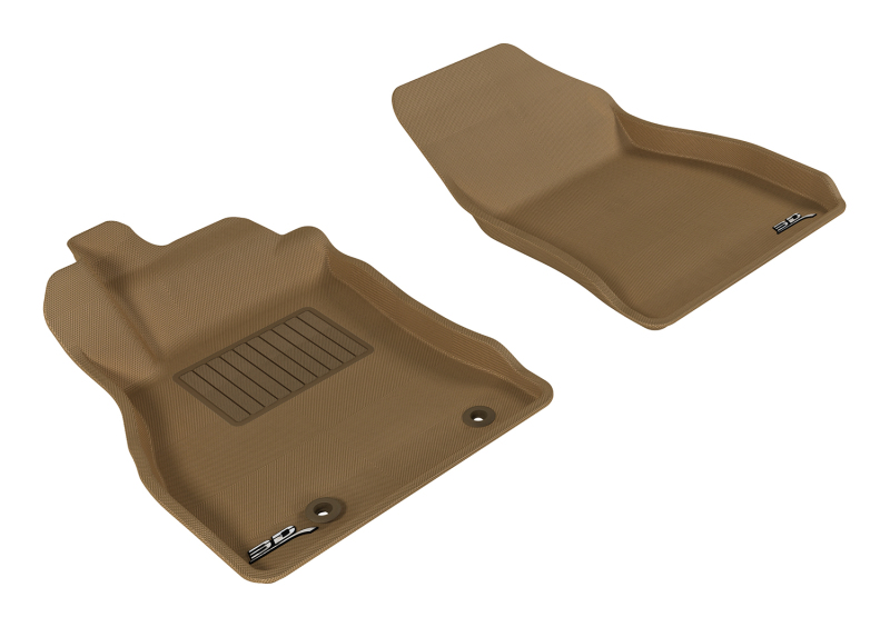 3D MAXpider 2011-2018 Nissan Juke Kagu 1st Row Floormat - Tan - L1NS06411502