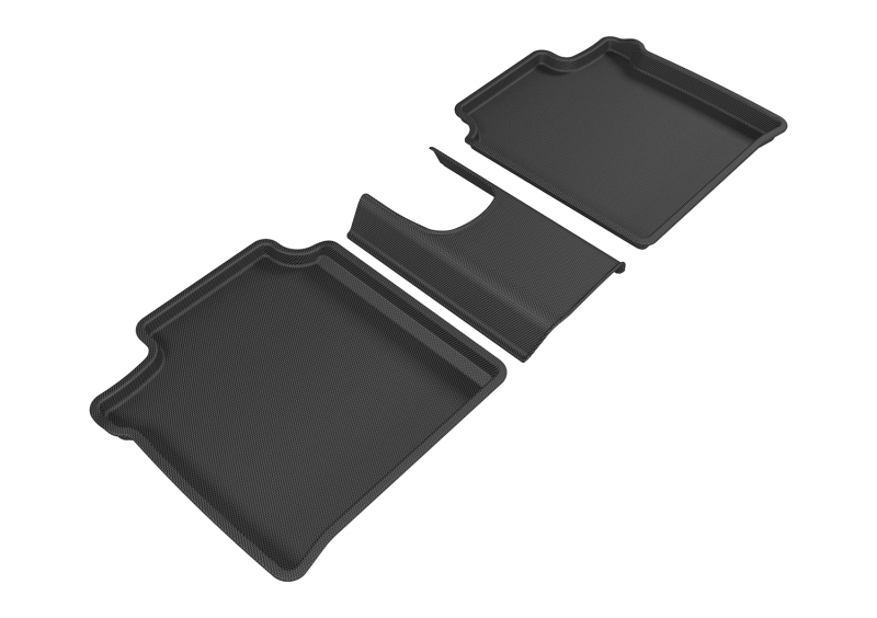 3D MAXpider 2014-2019 Nissan Versa Note Kagu 2nd Row Floormats - Black - L1NS08721509