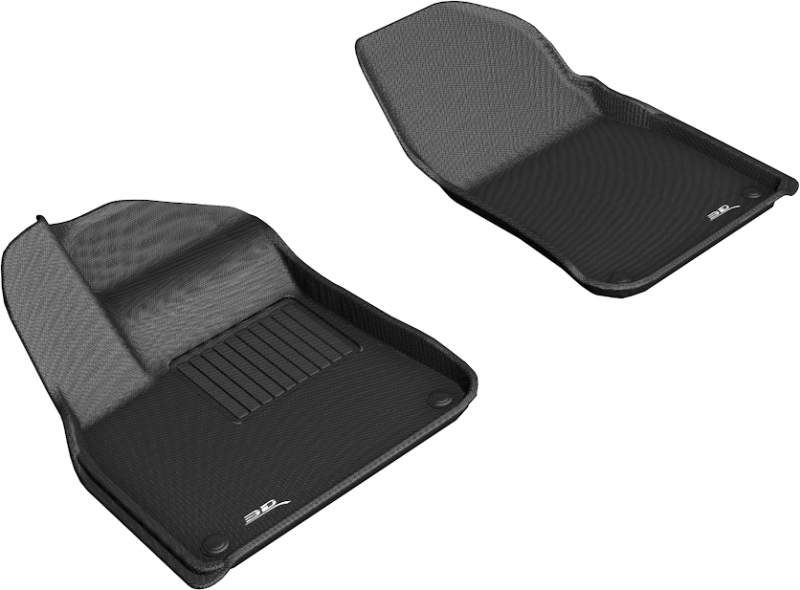 3D MAXpider 2019-2019 Porsche Cayenne Kagu 1st Row Floormat - Black - L1PO01911509