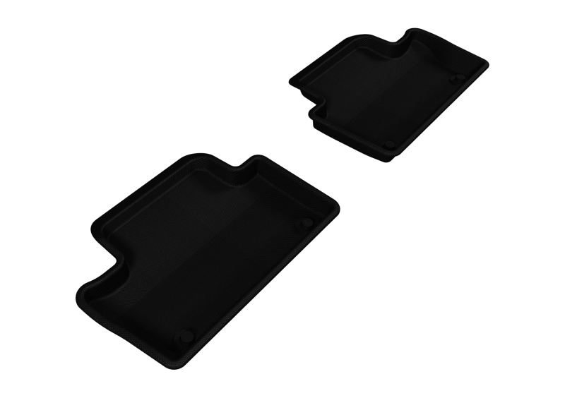 3D MAXpider 2010-2017 Volvo XC60 Kagu 2nd Row Floormats - Black - L1VV01521509