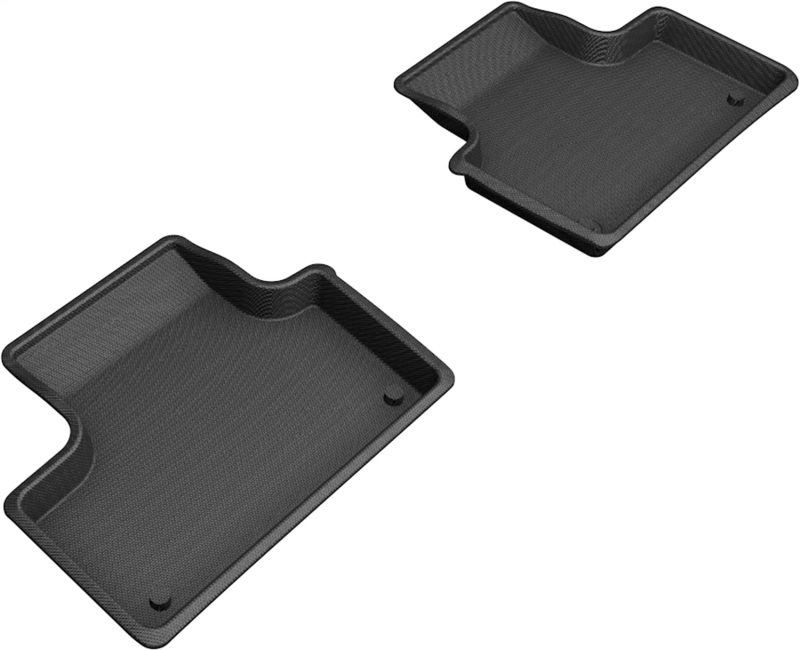 3D MAXpider 18-21 Volvo XC60 T8 Twin Engine Kagu 2nd Row Floormats - Black - L1VV02721509