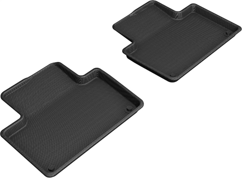 3D MAXpider 2015-2021 Volvo XC90 T8 Twin Engine Kagu 2nd Row Floormats - Black - L1VV02921509