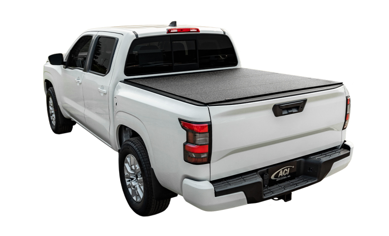 Access 2022+ Nissan Frontier 5ft Bed (w/ or w/o utili-track) LOMAX Trifold Bed Cover - Matte Black - B1030059