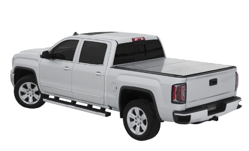 Access LOMAX Folding Hard Cover 19+ Chevy/GMC Full Size 1500 5ft 8in (w/CarbonPro) Diamond Plate - B2020109