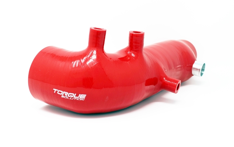 Torque Solution Turbo Inlet Hose Black: 02-07 Subaru WRX/04-18 STI/05-09 Legacy GT/04-13 FTX - Red - TS-SU-463RD