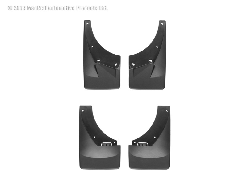WeatherTech 07-08 Chevrolet Tahoe No Drill Mudflaps - Black - 110008-120015