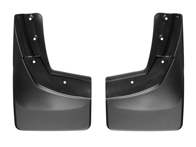 WeatherTech 14+ Chevrolet Silverado No Drill Mudflaps - Black - 110035