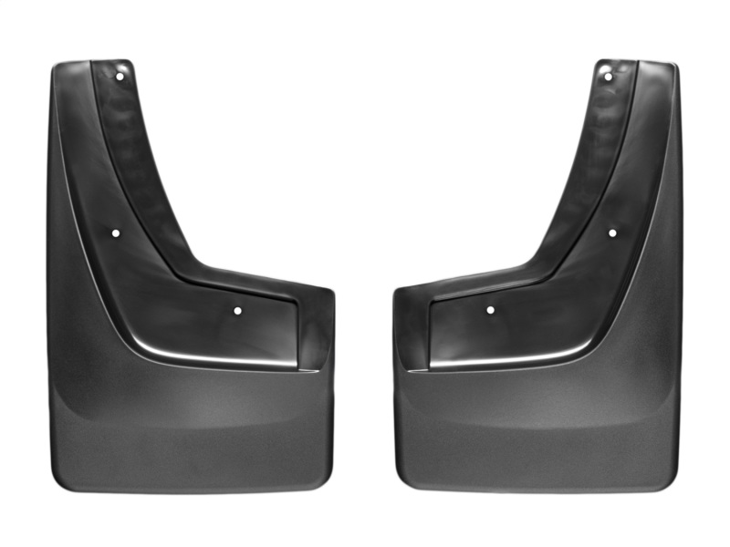 WeatherTech 14+ GMC Sierra/Sierra Denali No Drill Mudflaps - Black - 110036