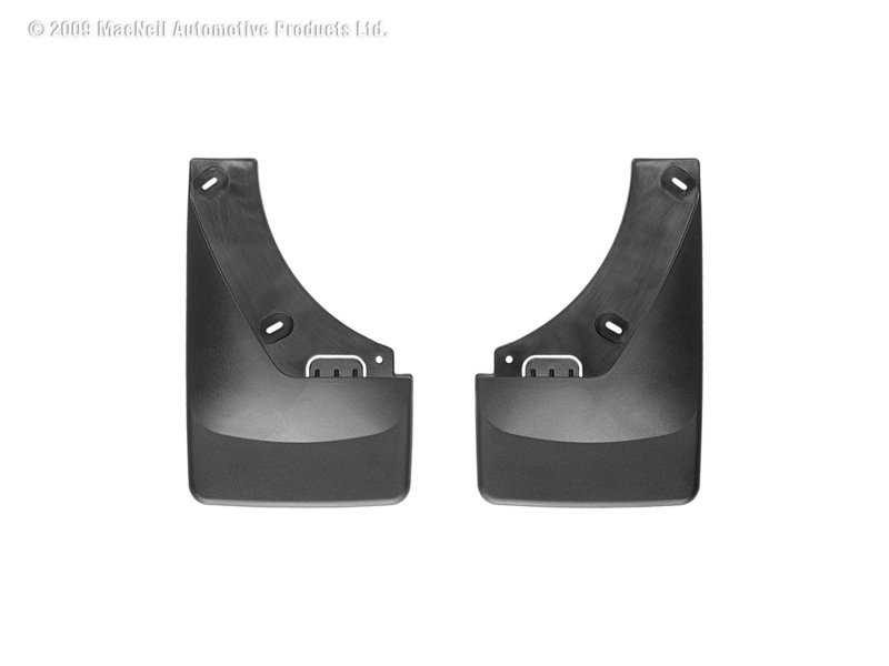 WeatherTech 07-13 Cadillac Escalade No Drill Mudflaps - Black - 120012