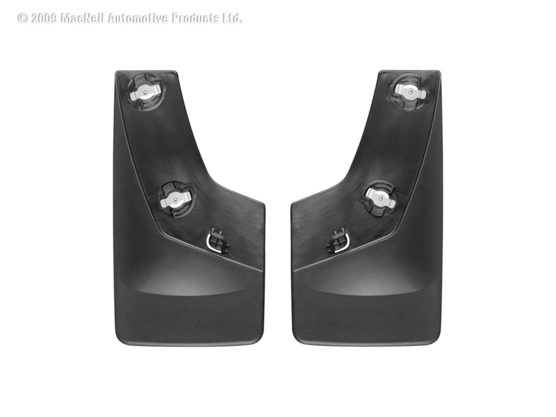 WeatherTech 07-13 GMC Sierra No Drill Mudflaps - Black - 120011