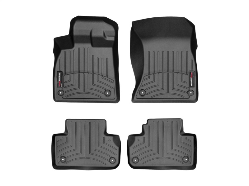 WeatherTech 2018+ Audi Q5 Front And Rear FloorLiner - Black - 441146-1-2