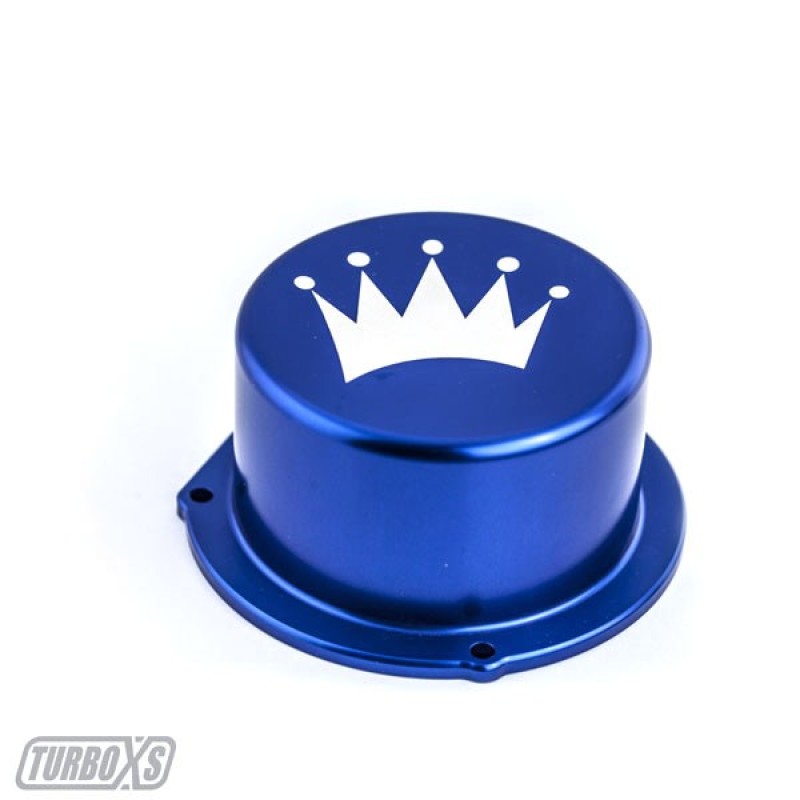 Turbo XS 15-16 Subaru WRX Billet Aluminum Vacuum Pump Cover - Blue - W15-VPC-BLU