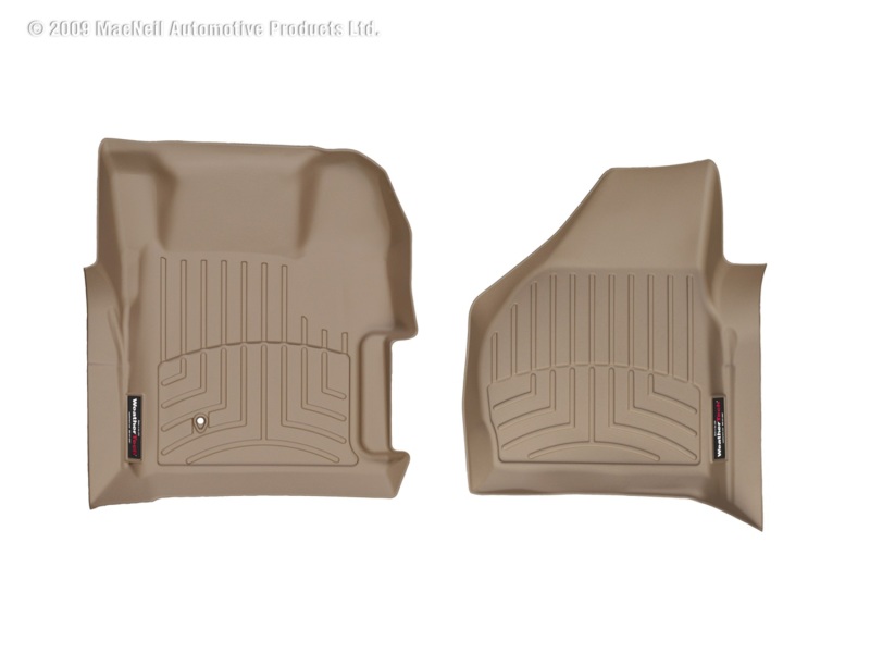 WeatherTech 08-10 Ford F250/F350/F450/F550 Super Duty Regular Cab Front FloorLiner - Tan - 451261
