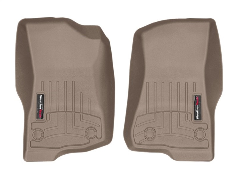 WeatherTech 2018+ Jeep Wrangler Unlimited Front FloorLiner - Tan - 4513131