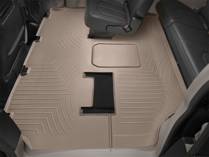 WeatherTech 2014+ Maserati Quattroporte Rear FloorLiner - Tan (fits Models w/2 Zone Climate Control) - 455652