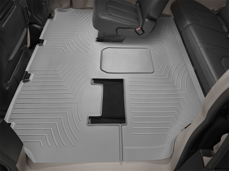 WeatherTech 2018+ Ford Expedition MAX Rear FloorLiner - Grey (Works w/2nd Row Bucket Seats) - 4612955