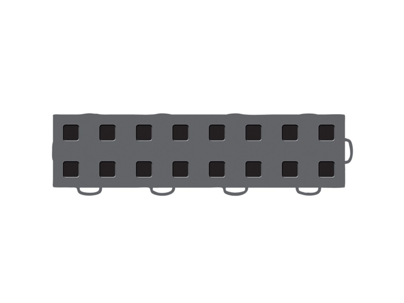 WeatherTech TechFloor - 3in x 12in Tiles(Right Loop) - Dark Grey/Black - 51T312RL DG-BK